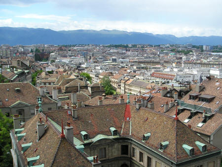 Geneva Switzerland Skyline