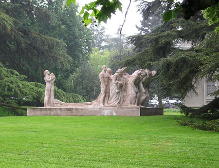 Statues in Geneva Switzerland